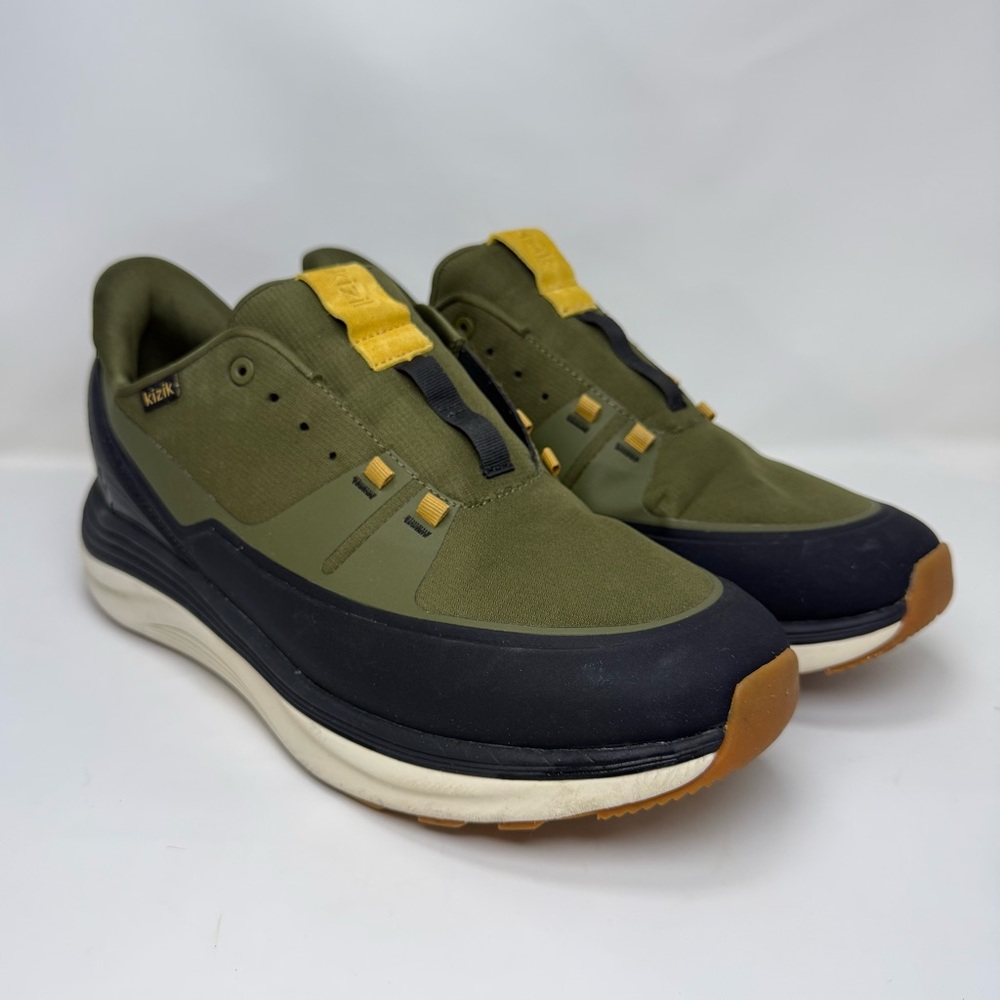 Mens Kizik London Olive Green All Terrain Outdoor Hands Free Travel Shoe Size 14